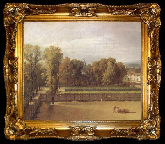 framed  Jacques-Louis  David View of the Garden of the Luxembourg Palace (mk05), ta009-2